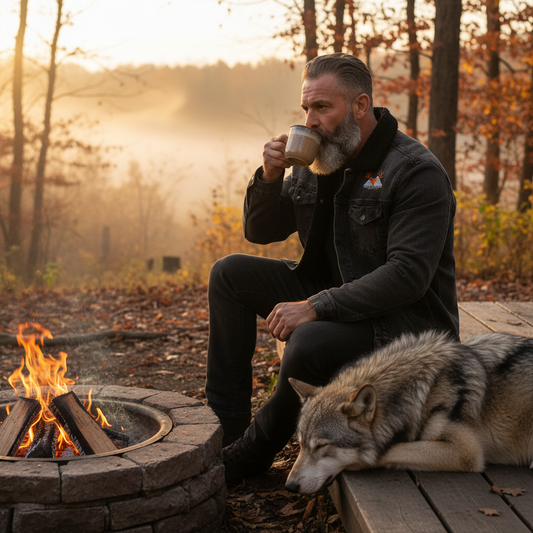 Veste Chaude Denim intérieur Sherpa - "DEER Collection", Mountain Legion Jacket