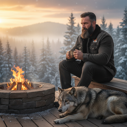 Veste Chaude Denim intérieur Sherpa - "DEER Collection", Mountain Legion Jacket